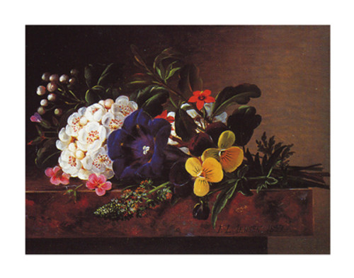 A Still Life of Spring Flowers Poster