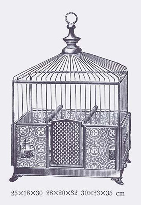 Ornate Blue Bird Cage G