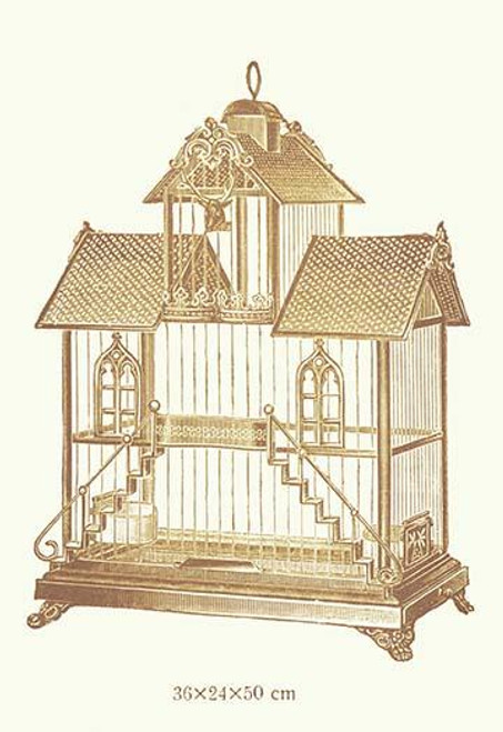 Ornate Brown Bird Cage K