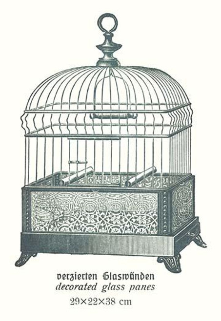 Ornate Green Bird Cage B