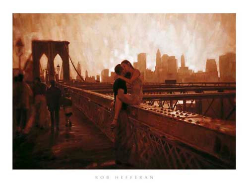 Les Amoureux de Brooklyn Bridge Poster