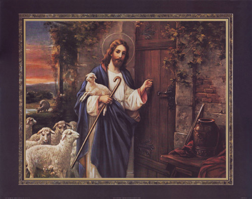 Jesus at the Door Poster