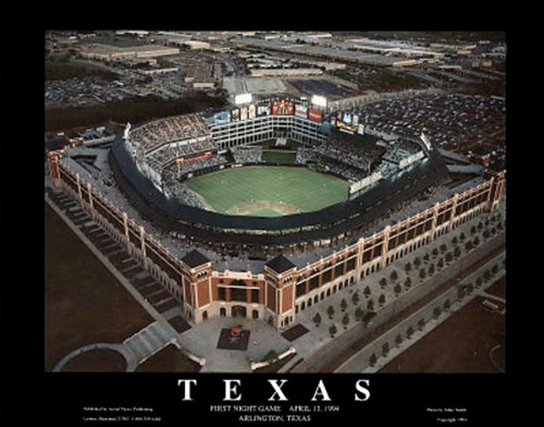 The Ballpark - Arlington, Texas (Night) Poster