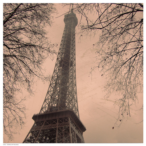 Eiffel in Warm Sky Poster