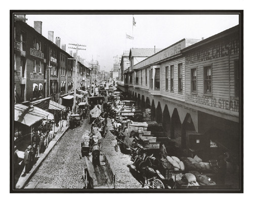 Light Street Looking North, Baltimore, 1906 Poster