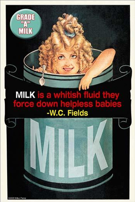 Milk is a whitish fluid they force down helpless babies