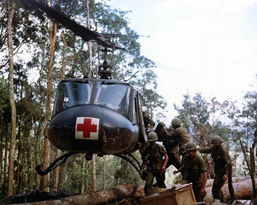 Bell Huey Helicopter Medical Evacuation, Vietnam Poster