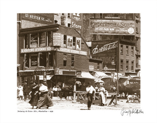 Delancey and Essex Streets, Manhattan, 1908-1 Poster