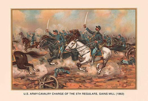 Cavalry Charge of the 5th Regulars, Gaines Mill 1862