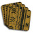 Mudcloth-Mustard Coasters (African American Coasters)