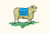 Sheep with Blue Blanket