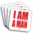 I Am A Man Coasters (African American Coasters)