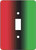 Red, Black and Green Switch Plate (African American Single Switch Plate)