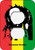 Faceless Rasta-Color Outlet Cover (African American Outlet Plate)