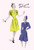 Knee-Length Dresses in Blue and Yellow