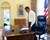 President Barack Obama, First Day in Oval Office, January 21, 2009 Poster