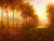 Line of Trees at Dawn1 Poster