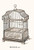 Ornate Black Bird Cage A