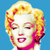 Marilyn in Blue Poster