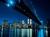 Brooklyn Bridge at Night Poster