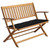 vidaXL Patio Bench with Cushion 47.2" Solid Acacia Wood A949-3064261