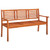 vidaXL 3-Seater Patio Bench 59.1" Solid Eucalyptus Wood A949-315269