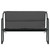 vidaXL 2-Seater Patio Bench with Cushion Anthracite Steel A949-364106