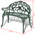 vidaXL Patio Bench 39.4" Cast Aluminum Green A949-42166