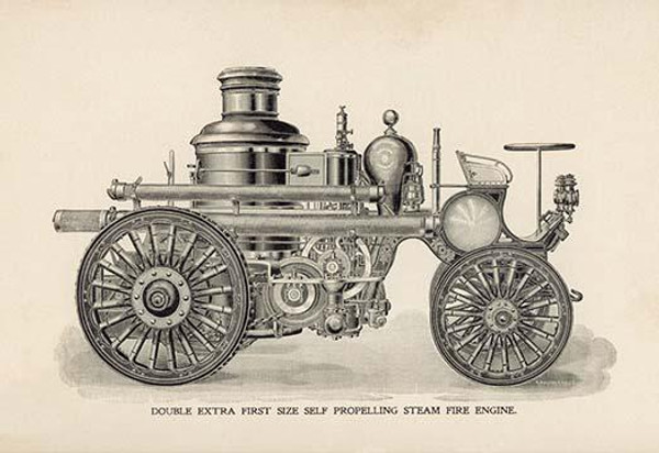 Double Extra First Size Self Propelling Steam Fire Engine