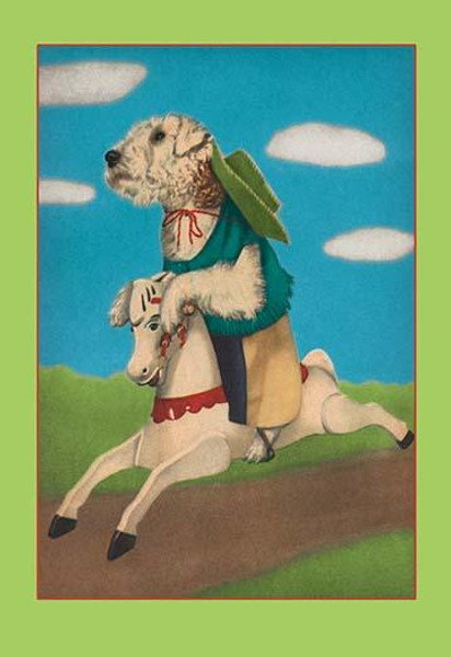 Dog on a Hobby Horse