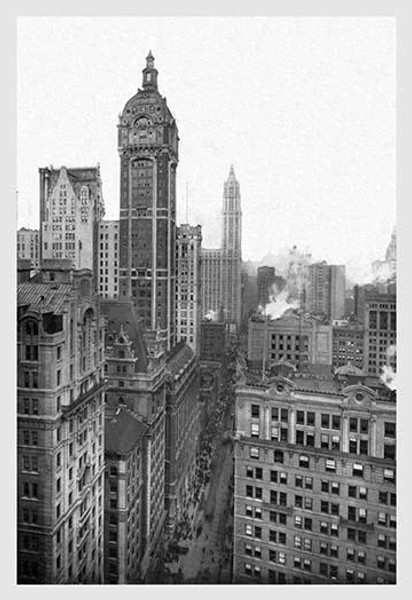 New York City with Singer Tower, 1911