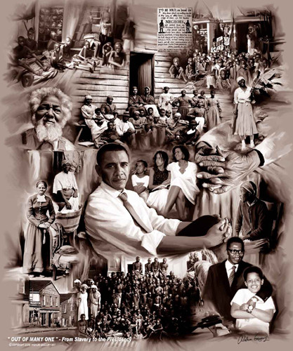 Out of Many One: From Slavery to the Presidency Poster