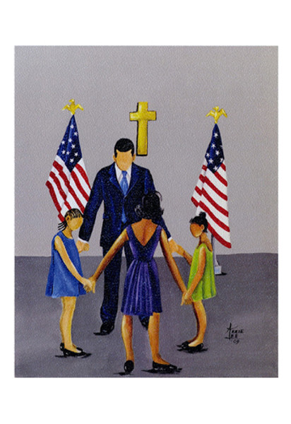 A Family That Prays Together Stays Together (notecard) Poster
