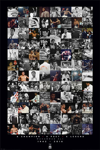 Muhammad Ali Montage Commemorative Poster