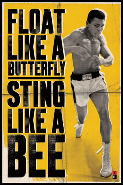 Muhammad Ali: Float Like a Butterfly Poster