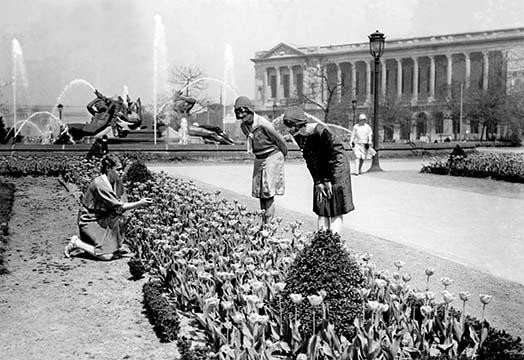 Ladies Picking Flowers, Philadelphia, PA