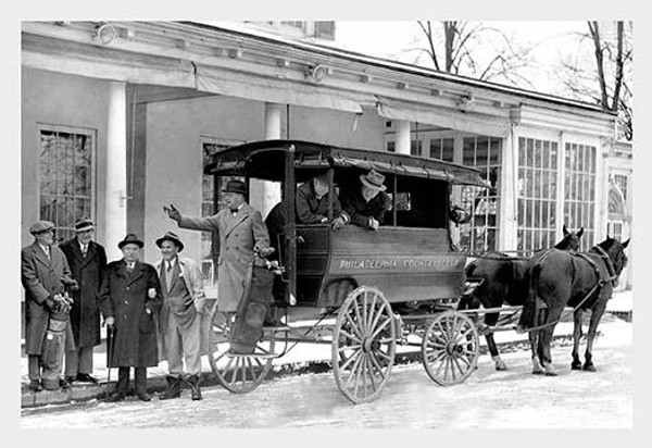 Man Stepping Out Of Carriage, Philadelphia, PA