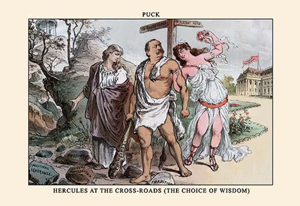 Puck Magazine: Hercules at the Cross-Roads