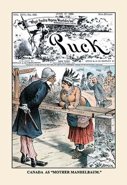 Puck Magazine: Canada as "Mother Mandelbaum"