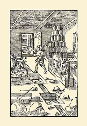 De Re Metallica Plate 26: Launder From the Screen