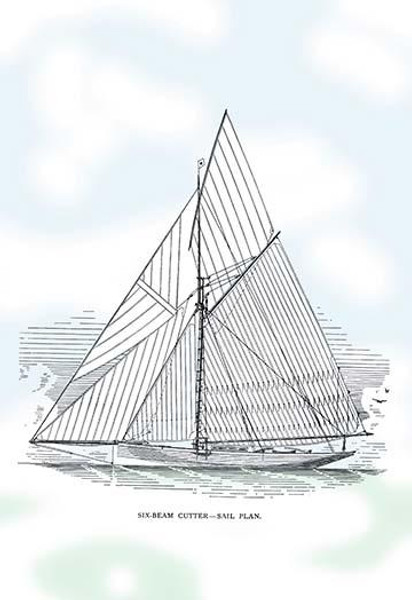 Six-Beam Cutter Sail Plan