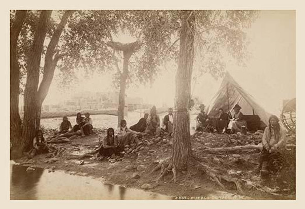 Pueblo Indians at Taos, New Mexico