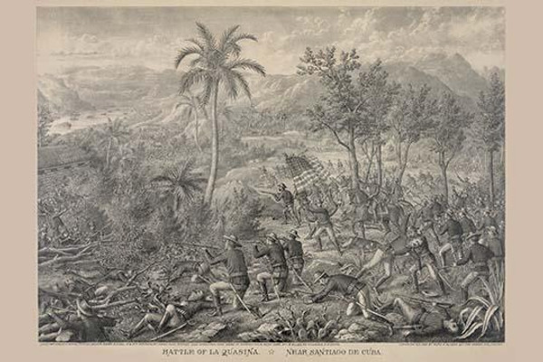 Battle of La Quasina. Near Santiago de Cuba