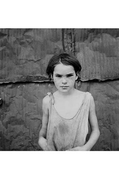 Child living in Oklahoma City shacktown
