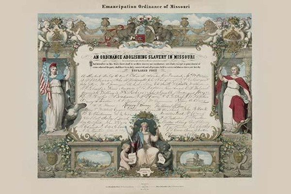 Emancipation Ordinance of Missouri. An ordinance abolishing slavery in Missouri