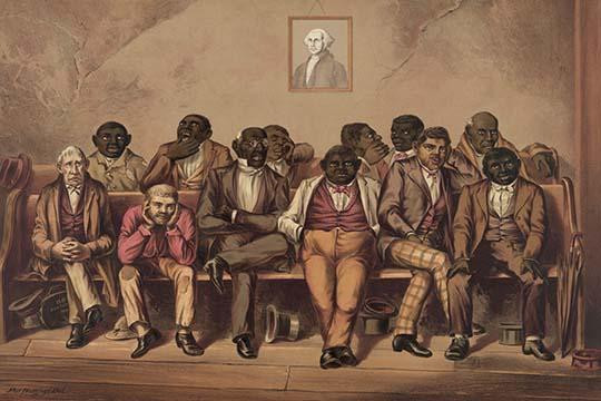 Mixed Race Jury Listens to the Evidence