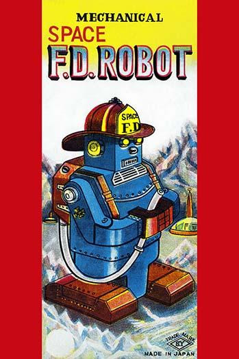 Mechanical Space Fire Department Robot