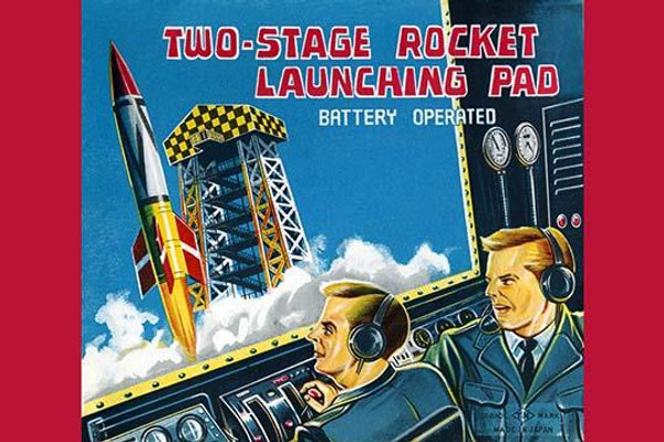 Two-Stage Rocket Launching Pad