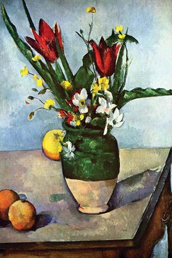 Still Life with Tulips & Apples