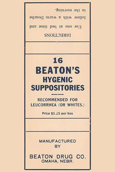 16 Beaton's Hygenic Suppositories